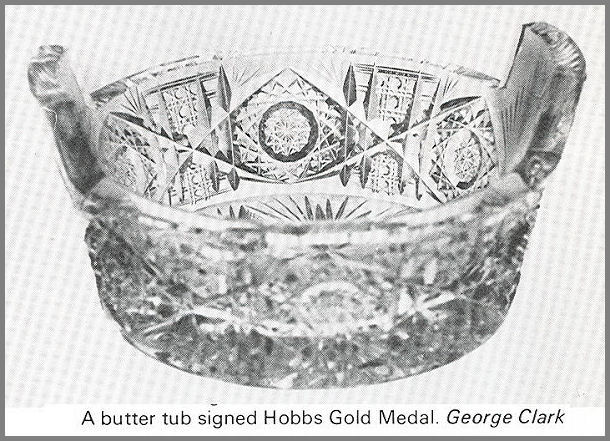 Cut glass butter tub