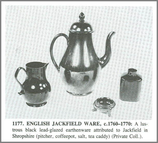 Black lead-glazed earthenware items