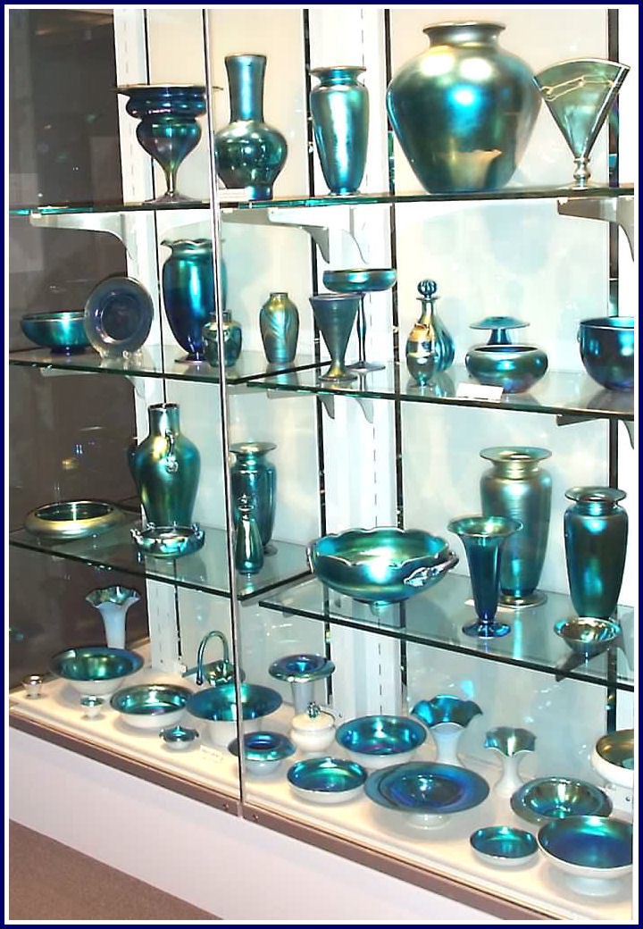 Blue aurene glass